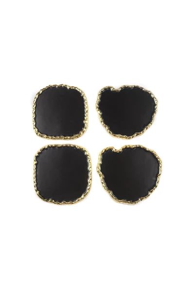 Mikasa Moor Porselen 4'lü Siyah Servis 14 x 13 cm - Resim 2