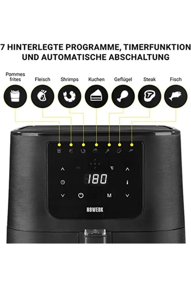 Leggno N8WERK DS05050 Hot AirFryer 5,5lt - 3