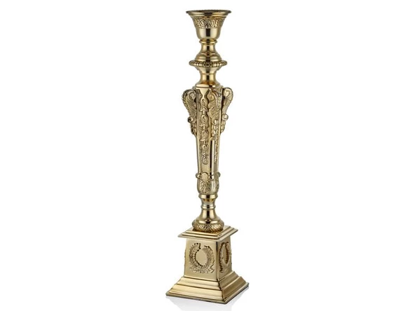 Lamedore Majestic Büyük Gold Mumluk 17X17X72 cm