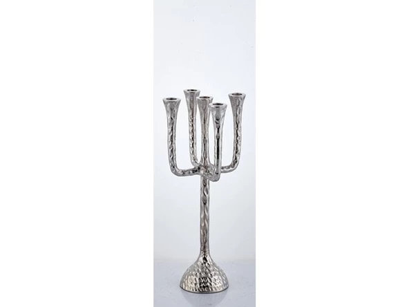 Lamedore Cactüs Small Candlestand 5 Lıghts Nickel 15X15X44 cm ürün görseli