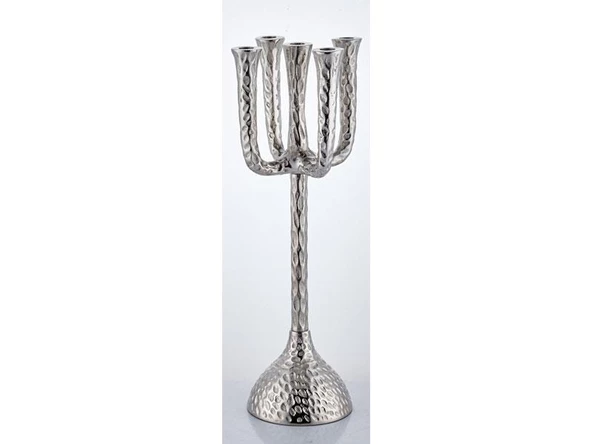 Lamedore Cactüs Large Candle Stand 5 Lights Nickel17X17X58 cm