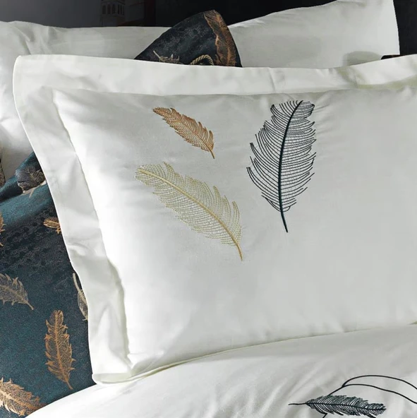 Nazik Home Linda Çeyiz Seti 11 Parça Yeşil Çift Kişilik - Resim 2