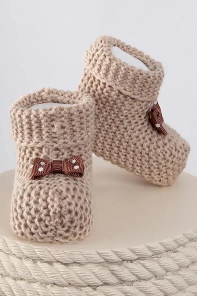 Nazik Home Funny Bebek Patiği Bej Standart