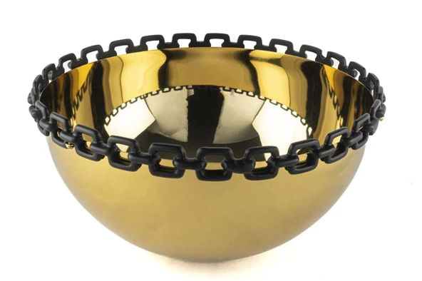 Mikasa Moor Gold Siyah Dekor Kase 30x15 cm