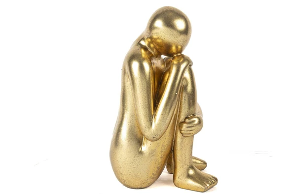 Mikasa Moor Gold Düşünen Adam Obje 20x20x37 cm - Resim 2