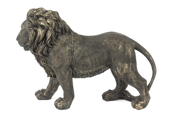 Mikasa Moor Yürüyen Aslan Bronze Obje 15x47x32 - 2