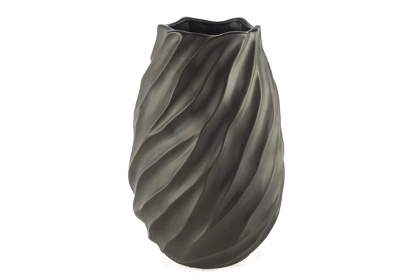 Mikasa Moor Mat Siyah Burgu Pors Vazo 21x32 cm ürün görseli