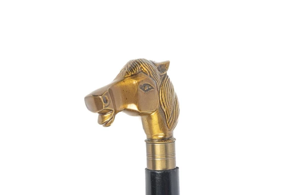 Mikasa Moor Antik Gold Dekor At Figürlü Baston 95 cm - Resim 2