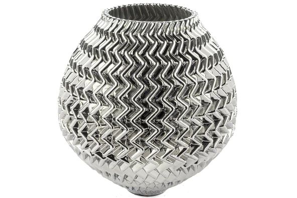 Mikasa Moor Gümüş Porselen Vazo 30 cm