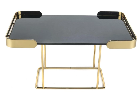 Mikasa Moor Gold Gri Camlı Dekor Stand 29x18x16cm ürün görseli