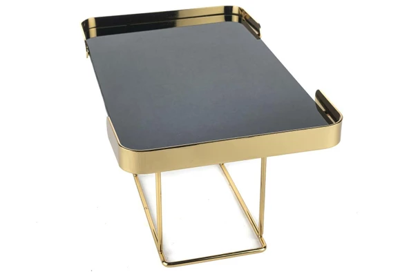 Mikasa Moor Gold Gri Camlı Dekor Stand 29x18x16cm - Resim 2
