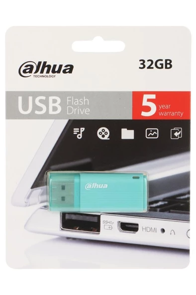 Dahua 32GB Kapaklı USB Bellek U126 Yeşil - 6