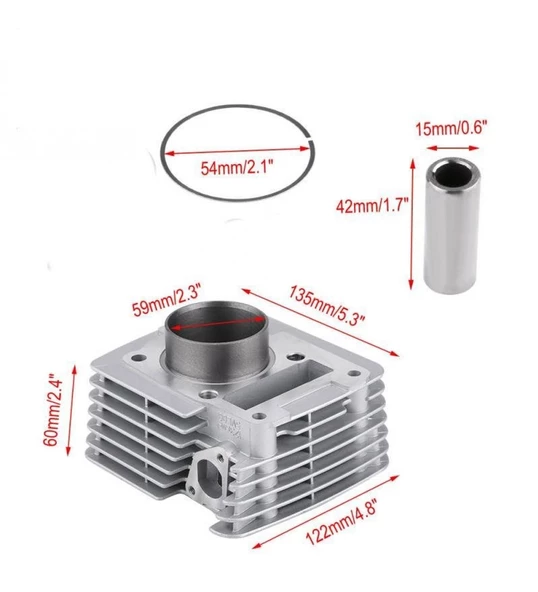 Ybr 125 Ybr Esd Silindir Seti Tüm Yıllara Uyumlu A Kalite_Supermoto - Resim 2