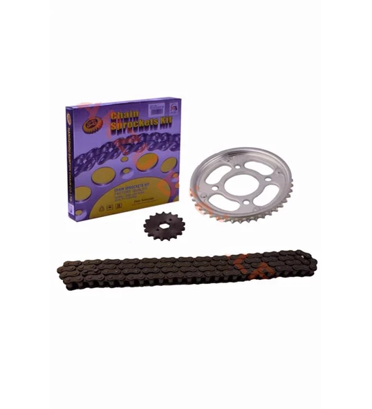 Sfr Zincir Dişli Seti Honda Cbf 150 15T/42T 428H 128L Uyumlu Oringsiz_Supermoto