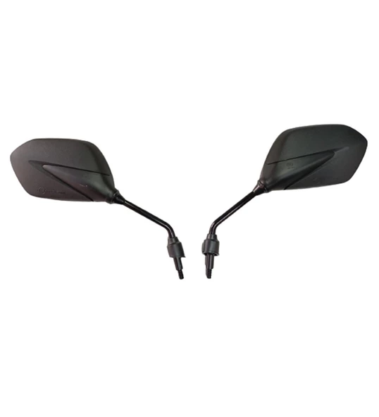 Honda Activa 125 S Uyumlu Karbon Görünümlü Mat Ayna Takım Kaliteli (8 Mm Düz Diş) 2017-22 _Supermoto ürün görseli 1