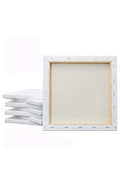 Tuval 40x40 cm Astarlı Kare Tuval 1 Adet Resim Tuvali 40*40 cm Tual Akrilik Boya Yağlı Boya İçin İdeal - 2