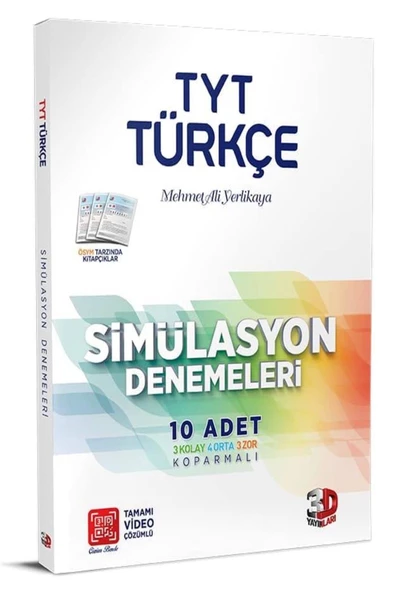 3D Tyt Türkçe Tamamı Video Çözümlü Simülasyon Denemeleri