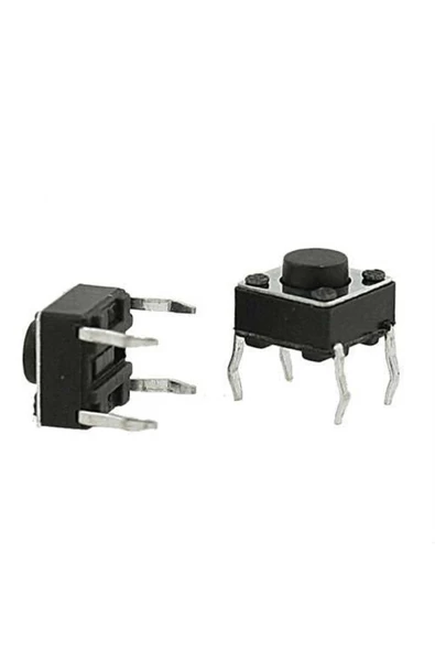 Tactile Push Buton Hobi Devreleri İçin 6x6x5mm 4 Pin Küçük Buton - 5 Adet