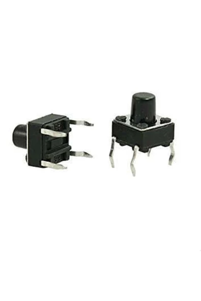 Tactile Push Buton Hobi Devreleri İçin 6x6x8mm 4 pin Küçük Buton - 5 Adet ürün görseli