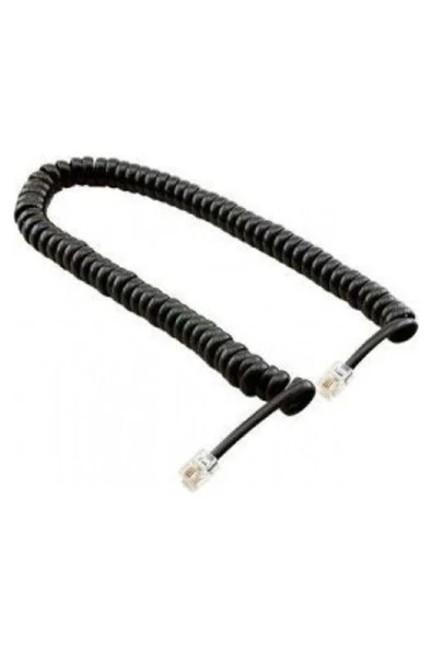 Telefon Ahize Kablosu Spiralli - Siyah - 2