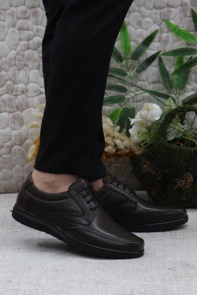 Mehmet Mete 42961 Kahve İç Ve Dış Hakiki Deri Rahat Yumuşak Erkek Ayakkabı ürün görseli