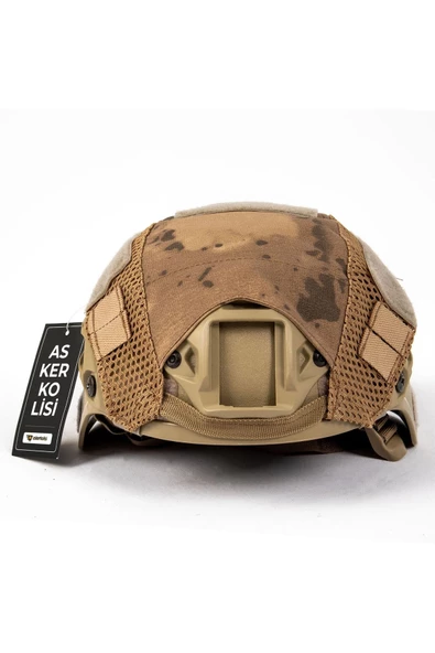 Çöl Kamuflaj Kısa Airsoft Kask Kılıfı - 3