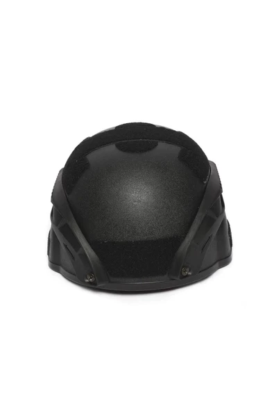Siyah Airsoft Kompozit Başlık - Koruyucu Tactical Kask - Paintball - 3