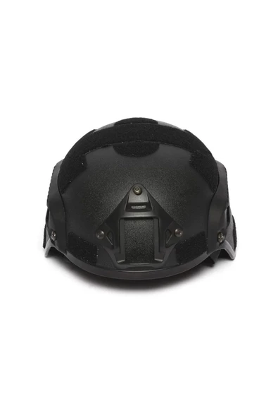 Siyah Airsoft Kompozit Başlık - Koruyucu Tactical Kask - Paintball - 2