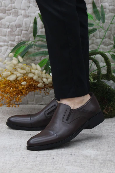 Mehmet Mete 42020 Kahve İç Ve Dış Hakiki Deri Kauçuk Taban Erkek Ayakkabı - Resim 3