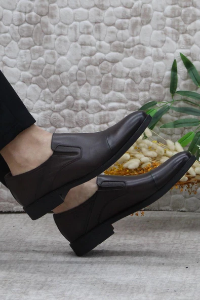 Mehmet Mete 42020 Kahve İç Ve Dış Hakiki Deri Kauçuk Taban Erkek Ayakkabı - Resim 5