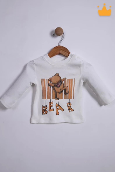 Babyhola Bayramlık 3'lü Kapşonlu Hırka Badi Pantolon Erkek Bebek Çocuk Alt Üst Takım - 6