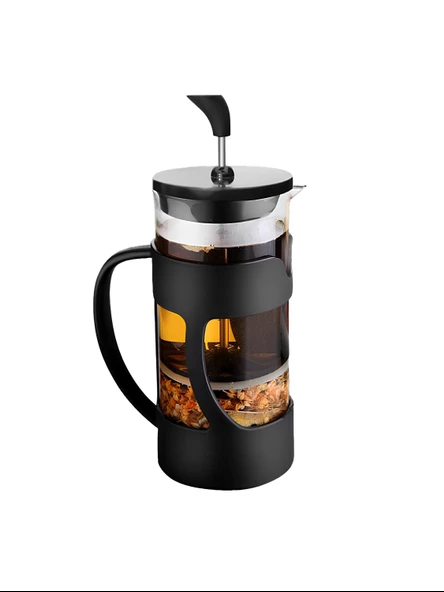 400 ml Borasilikat Cam Kave & Bitki Çayı Demleme French Press Demlik