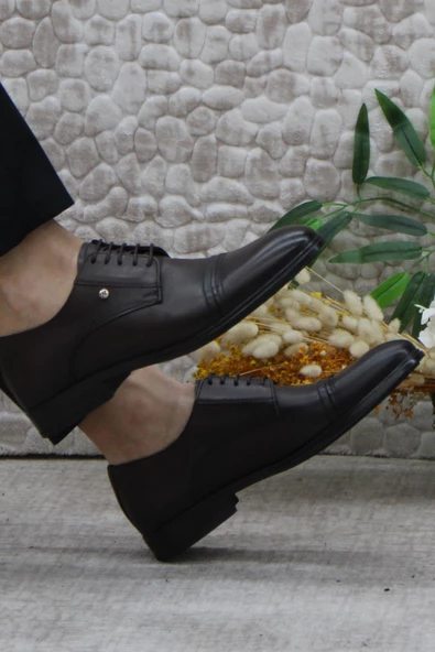 Mehmet Mete 420201 Kahve İç Ve Dış Hakiki Deri Kauçuk Taban Erkek Ayakkabı - Resim 5