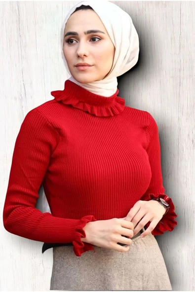 Balıkçı Fırfırlı Badi Triko Esnek - 4