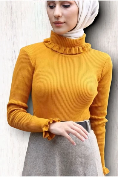 Balıkçı Fırfırlı Badi Triko Esnek - 3