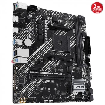 ASUS PRIME B550M-K ARGB DDR4 5100MHz mATX M.2 AMD HDMI DP AM4 - 3