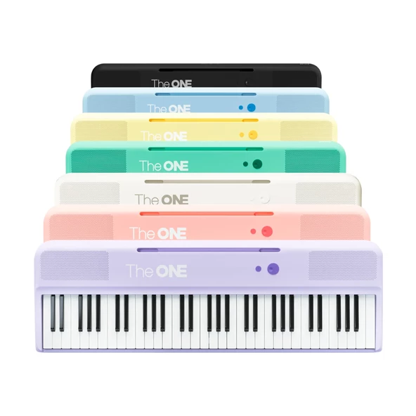 The ONE SK-COLOR Akıllı Taşınabilir 61 Işıklı Tuşlu Bluetooth Org - Beyaz - 3