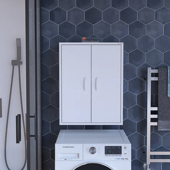 Modilayn ERA 55 x 85 x 32,5 cm Makine Üstü Çok Amaçlı Asma Banyo & Mutfak Dolabı - 2