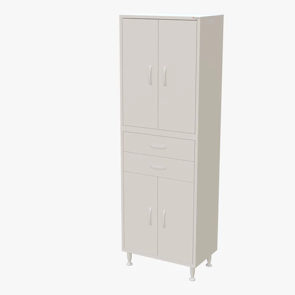 Modilayn SOFT ERA 55 x 187,9 x 32,5 cm Kapaklı Ve Çekmeceli Çok Amaçlı Banyo & Mutfak Dolabı - 3