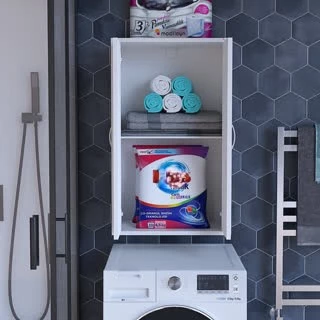 Modilayn NEWYORK 54 x 88,4 x 32,5 cm Makine Üstü Çok Amaçlı Asma Banyo & Mutfak Dolabı