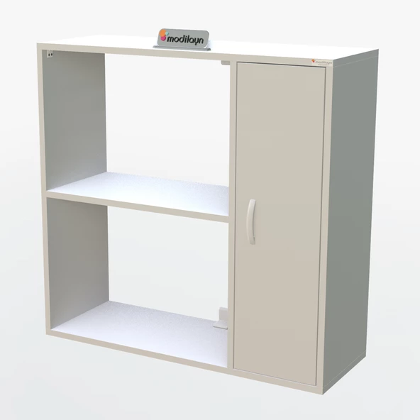 Modilayn URLA 90 x 85,5 x 32,5 cm Makine Üstü Çok Amaçlı Asma Mutfak & Banyo Dolabı - 4