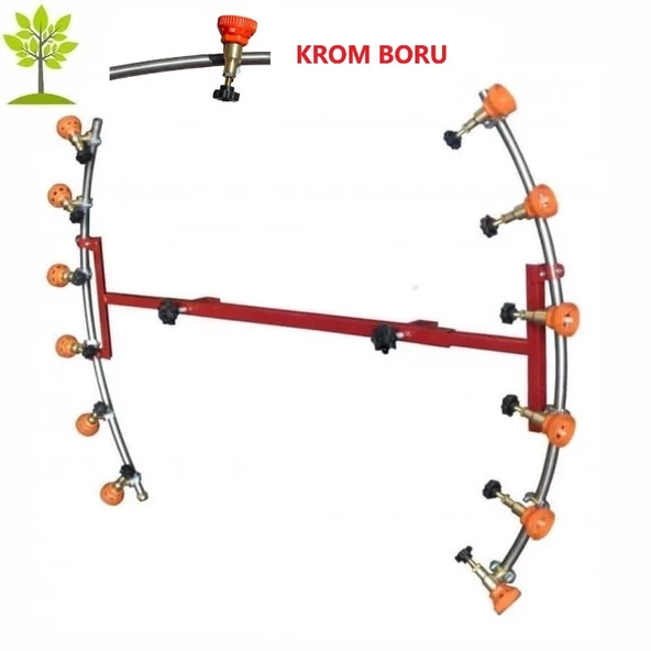 6+6 Başlıklı Hilal Tip İlaçlama Makina Aparatı - 11