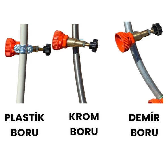 6+6 Başlıklı Hilal Tip İlaçlama Makina Aparatı - 9