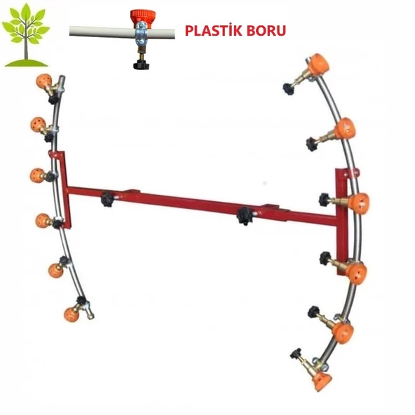 6+6 Başlıklı Hilal Tip İlaçlama Makina Aparatı - 12