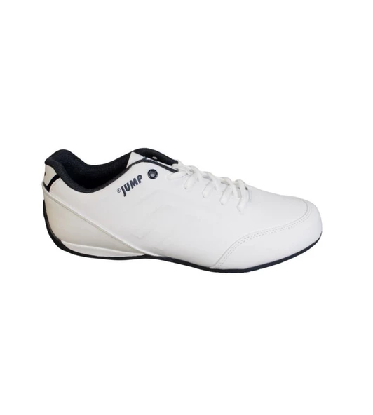 JUMP Erkek Beyaz İnce Taban Sneakers Yürüyüş Spor Ayakkabı - 3