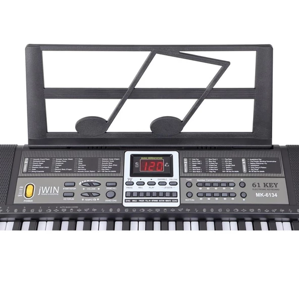 Jwin MK-6134 61 Tuşlu Elektronik Org (Mikrofon ve Adaptör Hediye) - 4