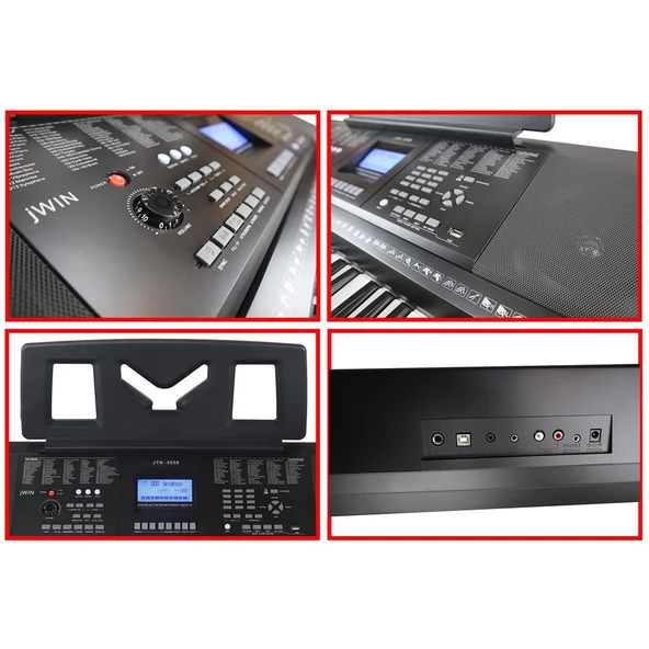 Jwin JTK-3550 61 Tuş Hassasiyetli 5 Oktav Org (Adaptör Hediye) - 5