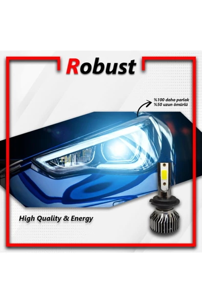 H7 Led Xenon Far Ampulü Yeni Nesil Mini 8000 Lumen 36 Watt - 3