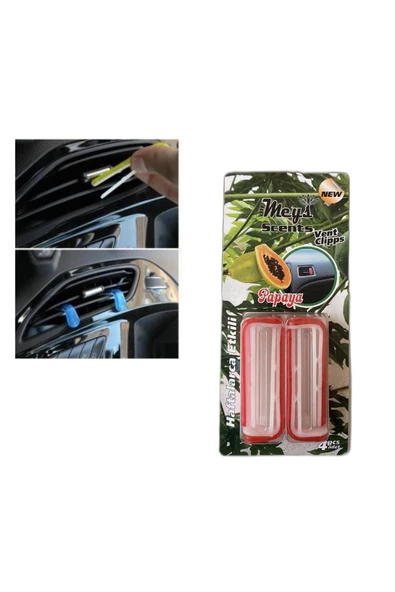 Meys Papaya Kokulu Oto Araba Kalorifer Petek Kokusu Clips