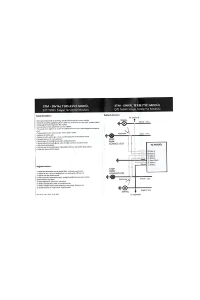 Stm Sinyal Tersleyici Modül Sinyal Ve Parkların Ters Cakışması Uyumlu - 3